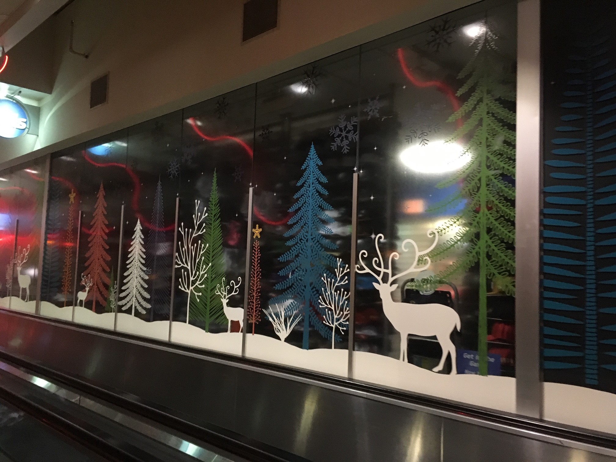 PHL Airport Christmas Window Graphics 2