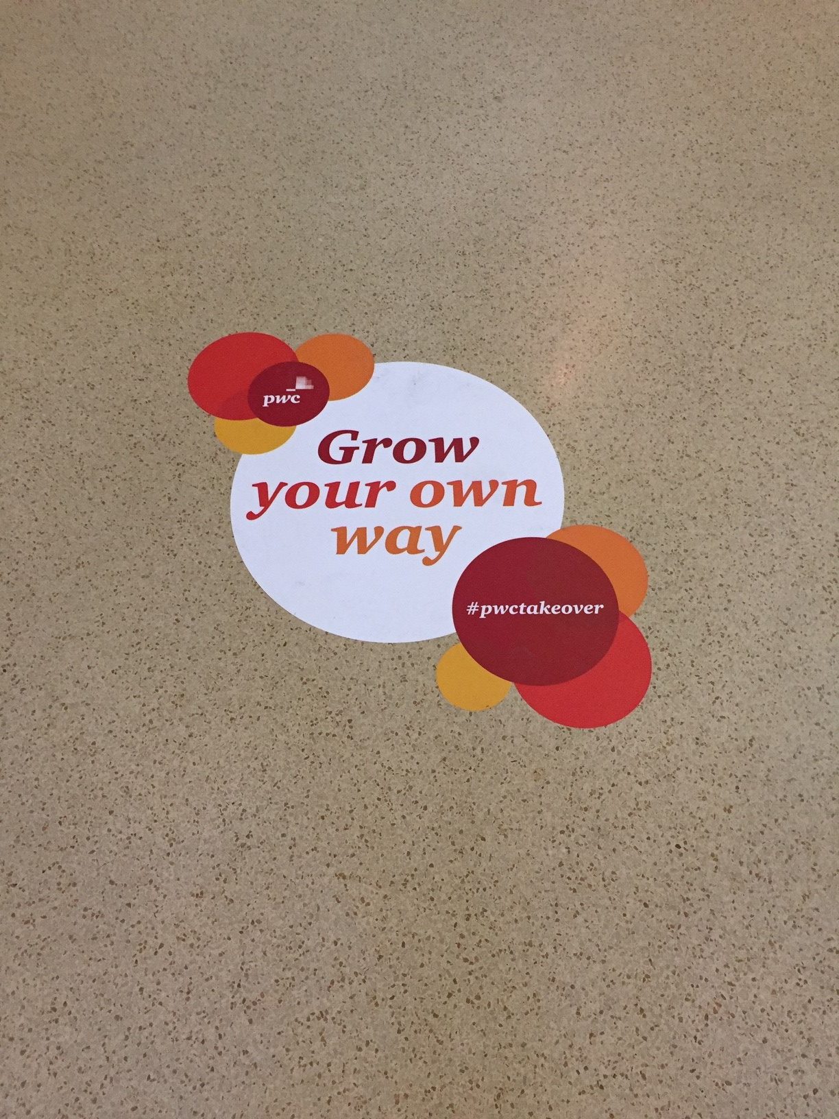 PWC Floor Graphic