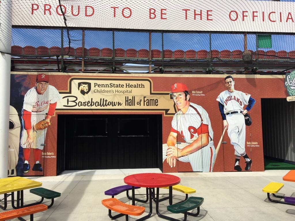 Reading Phillies Hall of Fame Mural