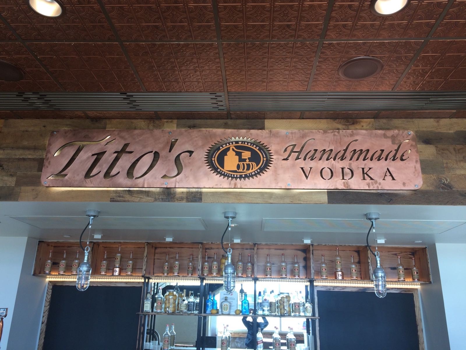 WFC Titos Bar Sign