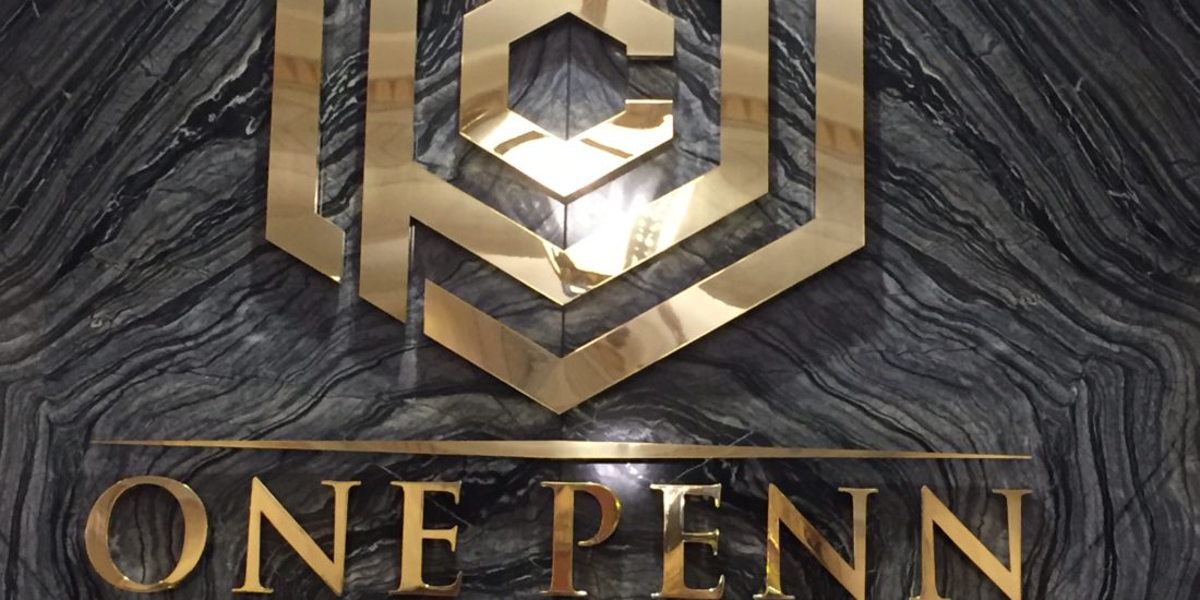 One penn center entry sign